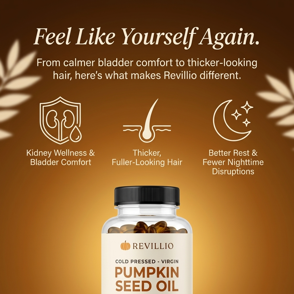 Pumpkin Seed Oil Softgels — Supports Healthy Kidney Function & Urinary Comfort, Naturally