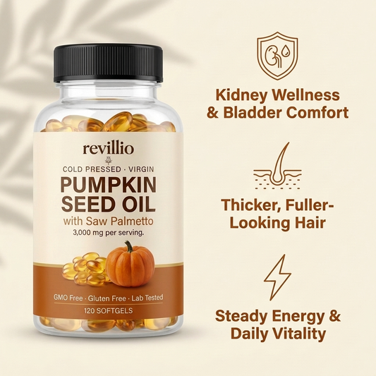 Pumpkin Seed Oil Softgels — Supports Healthy Kidney Function & Urinary Comfort, Naturally